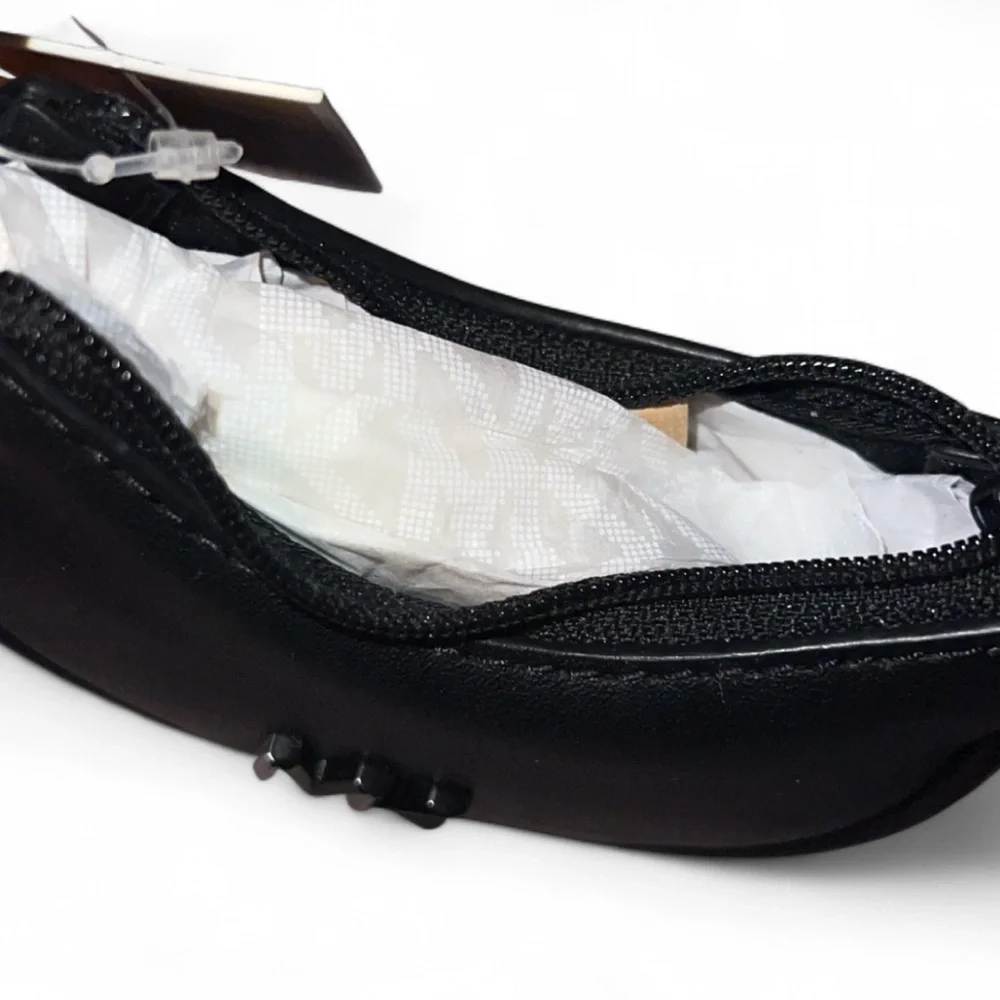 Michael Kors Kyla Black Leather Bag Charm Bag NWT - Picture 7 of 8